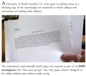 UNC term paper snippet