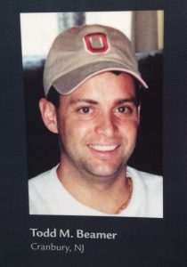 Picture of Todd Beamer from a plaque at the crash site.