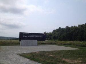 Sign at the Memorial for Flight 93 Memorial.