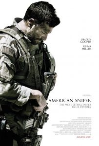 One of the movie posters for "American Sniper"