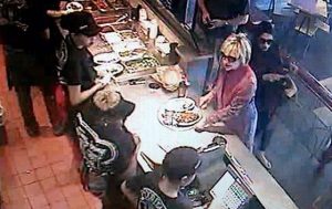 Mrs. Clinton in Ohio Chipotle.