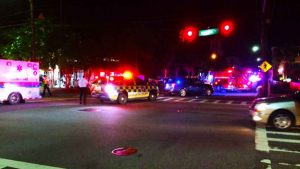 Police and emergency personnel respond to shooting at Emanuel African Methodist Episcopal Church