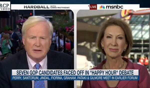 Carly Fiorina Stands Up to Chris Matthews