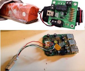 Top is IED example Bottom photo is Ahmed's clock