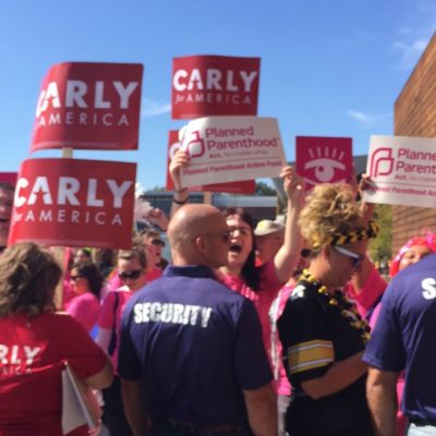 Condoms Thrown at Carly Fiorina