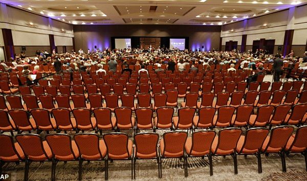 Trump Explodes at News Outlets for Reporting on Empty Chairs at SC Event