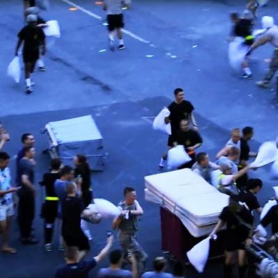 West Point pillow fight turns violent (again)