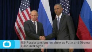 Obama and Putin at the UN. It was Putin's first appearance there in 10 years.