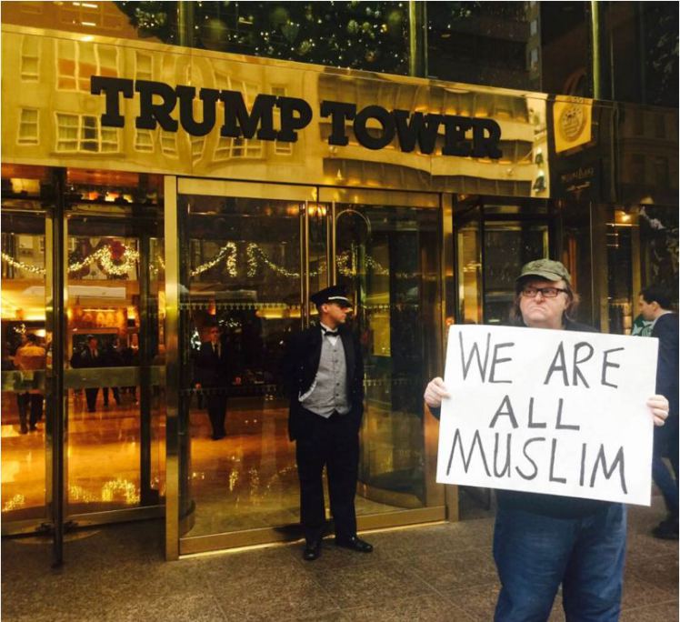 Michael Moore Tells Donald Trump That “We Are All Muslims”