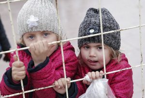 Some of the thousands of refugee children that have flooded into Europe