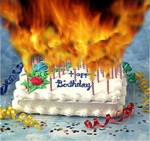 FlamingBirthdayCake1