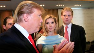 Donald Trump with daughter Ivanka & Son Eric