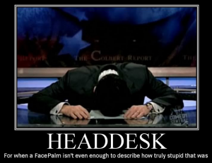 head desk