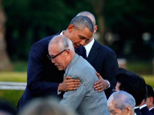 barack obama japan hiroshima memorial survivor