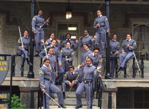 Black Female Cadets with Swords