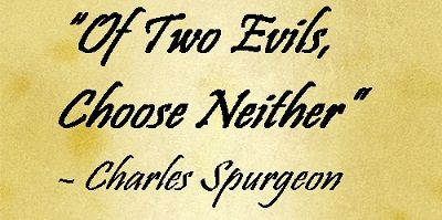 Choosing neither evil