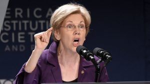 Sen. Elizabeth Warren, D-Mass., speaks at the American Constitution Society for Law and Policy 2016 National Convention, Thursday, June 9, 2016, in Washington. (AP Photo/Nick Wass)