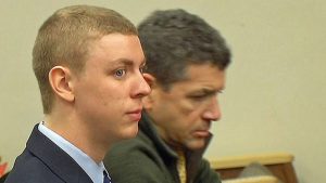 Dan Turner with Brock Turner in court