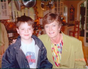 My son with Pat Summitt in 1988