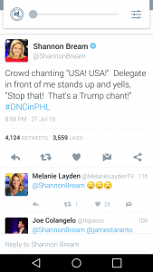 "USA" is a Trump chant!?