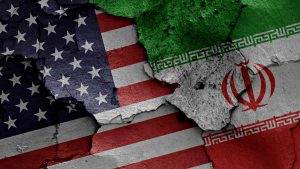 US iran flags