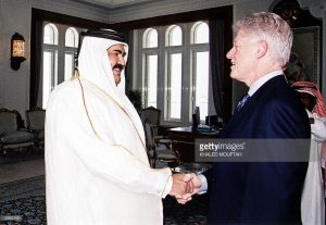 Bill Clinton and Qatari Sheik Hamad bin Jassim....whatever. 