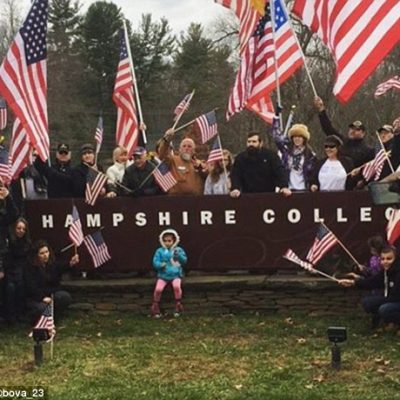 Veterans Protest Hampshire College's Removal Of American Flags From Campus [VIDEOS]