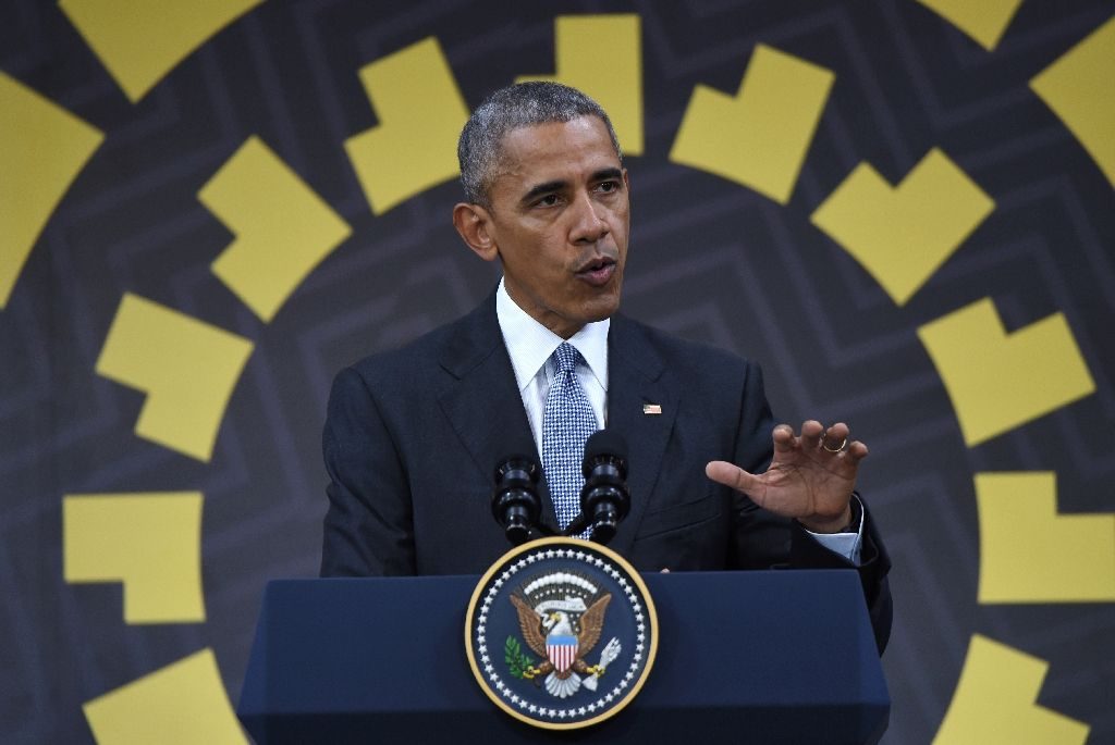 President Obama in Lima, Peru, giving a press conference at the APEC summit (AFP Photo/Martin Bernetti)