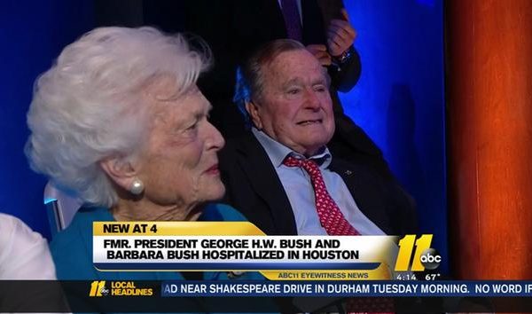 Hospitalized George H. W. Bush Keeps It Classy, Writes Trump [VIDEO]