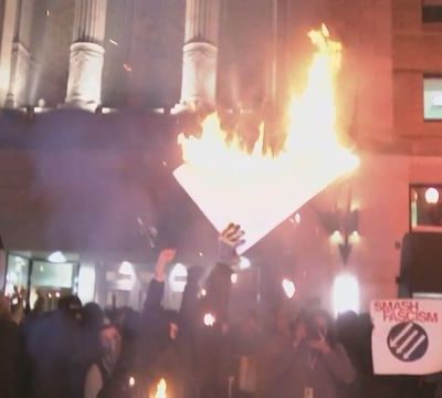 #Inauguration Protests: Violence At #DeploraBall, Celebrities, And Children Setting Fires??!! [VIDEO]