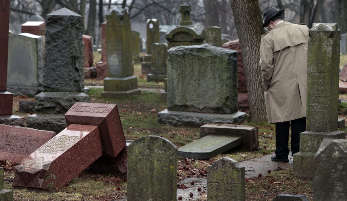 Wave Of Hate: Historic Jewish Cemetery Desecrated And #JCC Centers Receive MORE Bomb Threats[VIDEO]