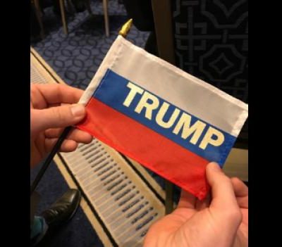 CPAC Trolled by Prankster with Russian Trump Flags [VIDEO]