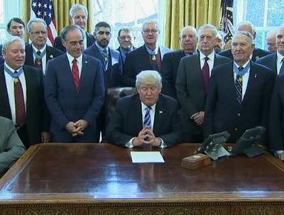 President Trump Honors Medal of Honor Recipients at the White House. [VIDEO]