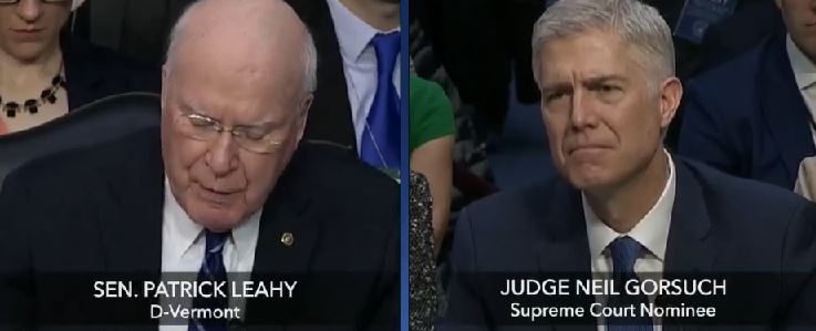 #GorsuchHearing: Senator Leahy Schooled By Gorsuch On Muslim Travel Ban [VIDEO]