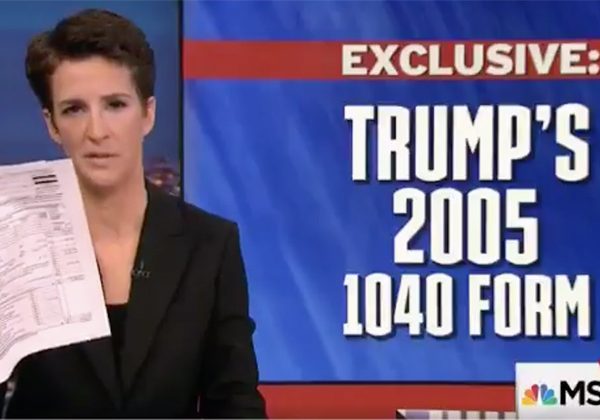 A Big Nothingburger: Rachel Maddow “Bombshell” Reveals Trump Tax Payments