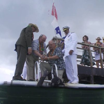 USS Arizona Survivor Interred Aboard Ship [VIDEO]