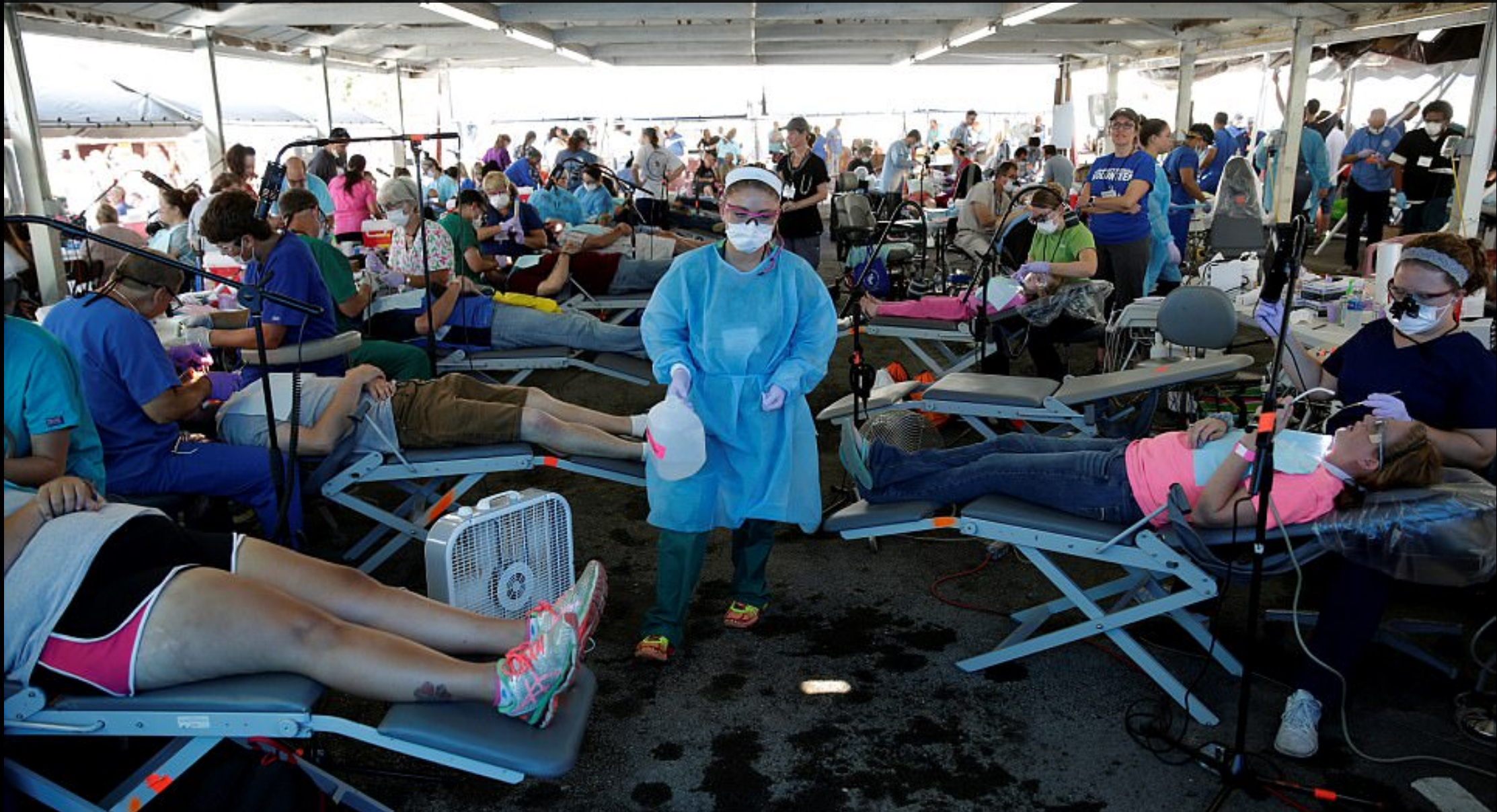 Healthcare Crisis: Hundreds in Virginia Wait Overnight for Free Clinic at Area Fairground [PHOTOS]