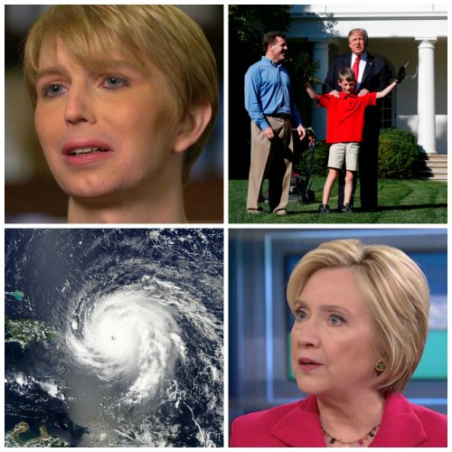 Lawnmower Frank, Chelsea Manning, Irma and Hillary