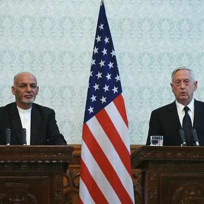 Secretary Mattis in Afghanistan Amidst Bombing