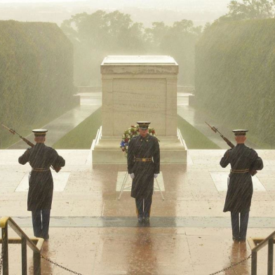 Taking a Knee at the Tomb of the Unknown Soldier