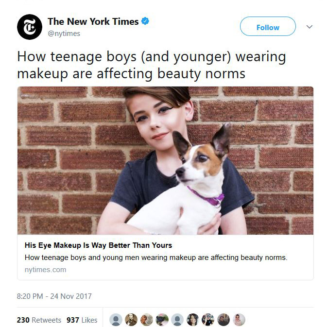 NYTimes: Ok to sexualize children for the cause of genderqueer