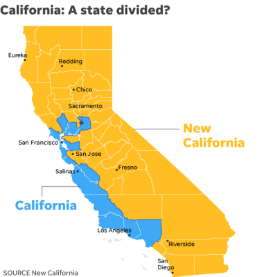 Fed Up with Ultra-Liberal Policies, The Would-Be Founders of “New California” Aim to Split the Golden State in Two