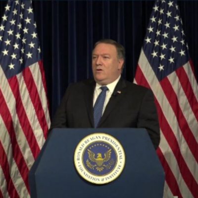 Pompeo Speech At Reagan Library: Freedom For Iran [VIDEO]