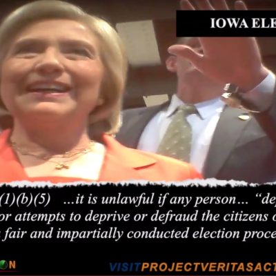 James O’Keefe Shows Hillary Iowa Campaign Skirting Law [VIDEO]