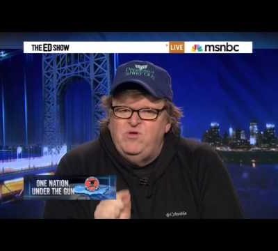 Michael Moore Says The Only Safe Place For Guns is 