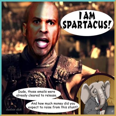 Cory Booker, Hero In His Own Mind