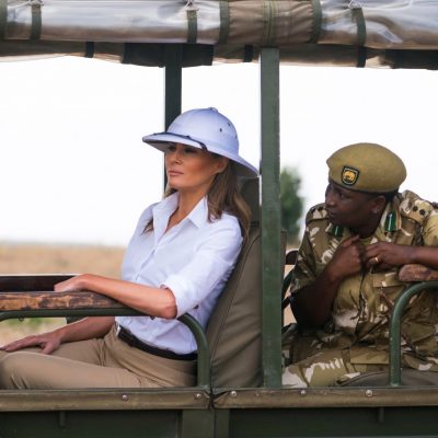 Melania Trump's Style Evokes 'Out Of Africa' And Draws Snide Criticism