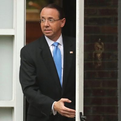 Trump Doesn't Plan To Fire Rod Rosenstein