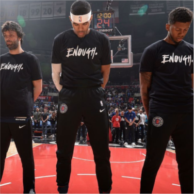 NBA Players Wear “ENOUGH” T-Shirts During Warm-up