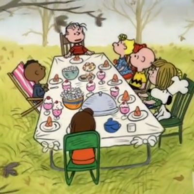 Charlie Brown's Thanksgiving Table Is Not Racist